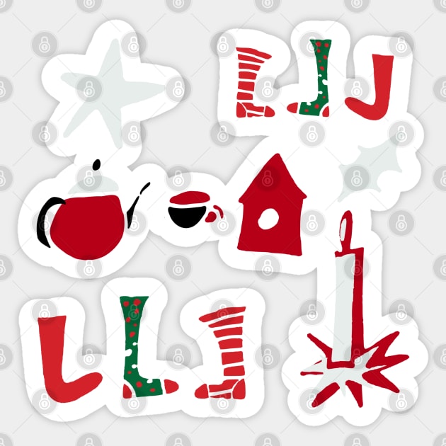 Christmas Cheers Sticker by bruxamagica